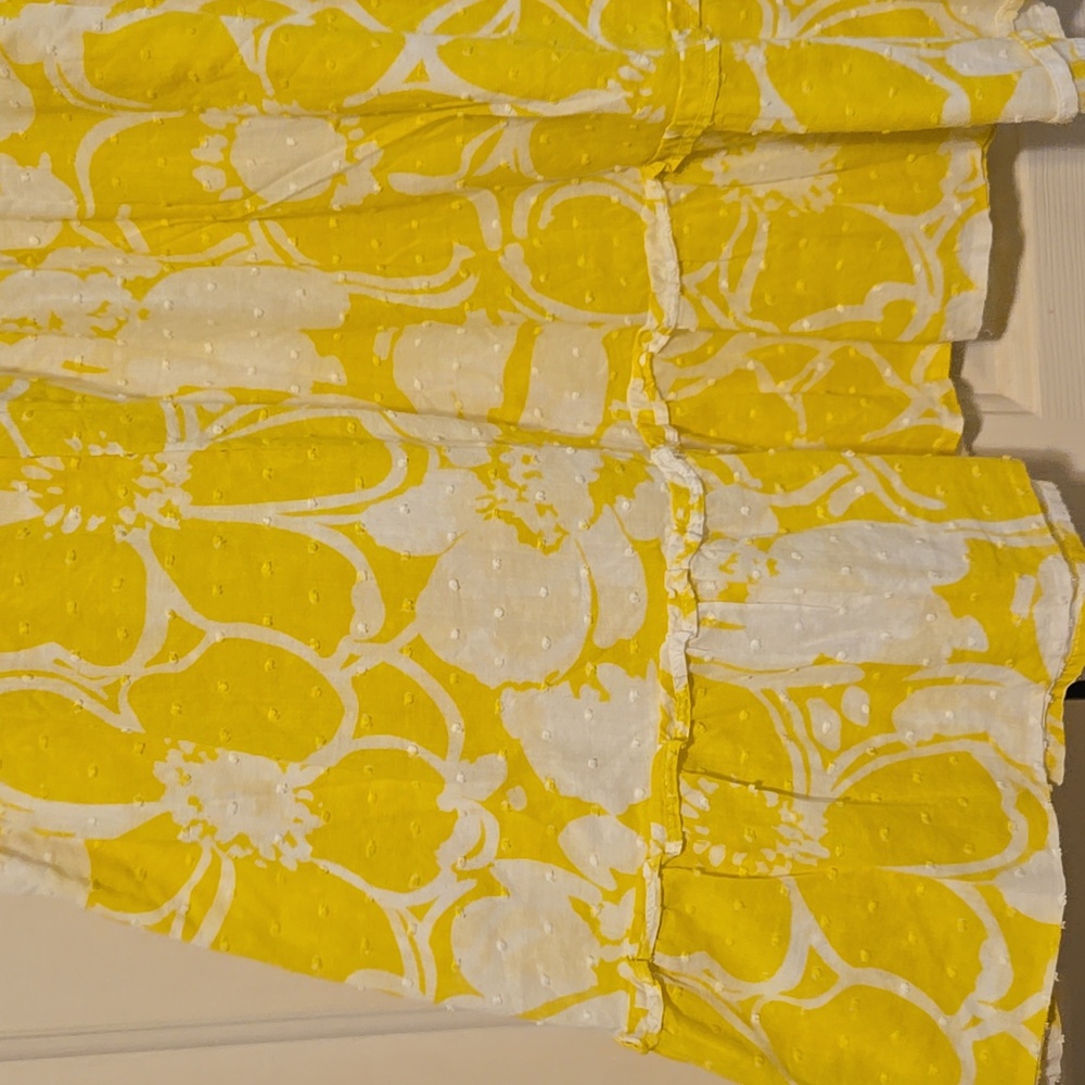 Jcrew Summer Spaghetti Strap Floral Yellow Dress As Seen On Sookie Stackhouse - Picture 3 of 10